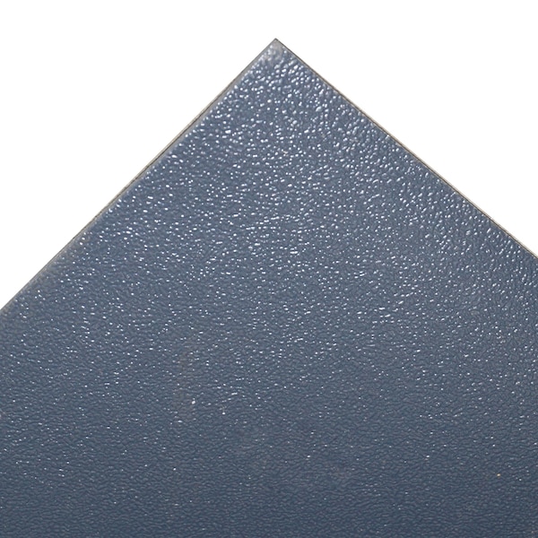 Full Roll, Rigid Solid Vinyl Mat, Gray, 3' x 50' x 0.094"